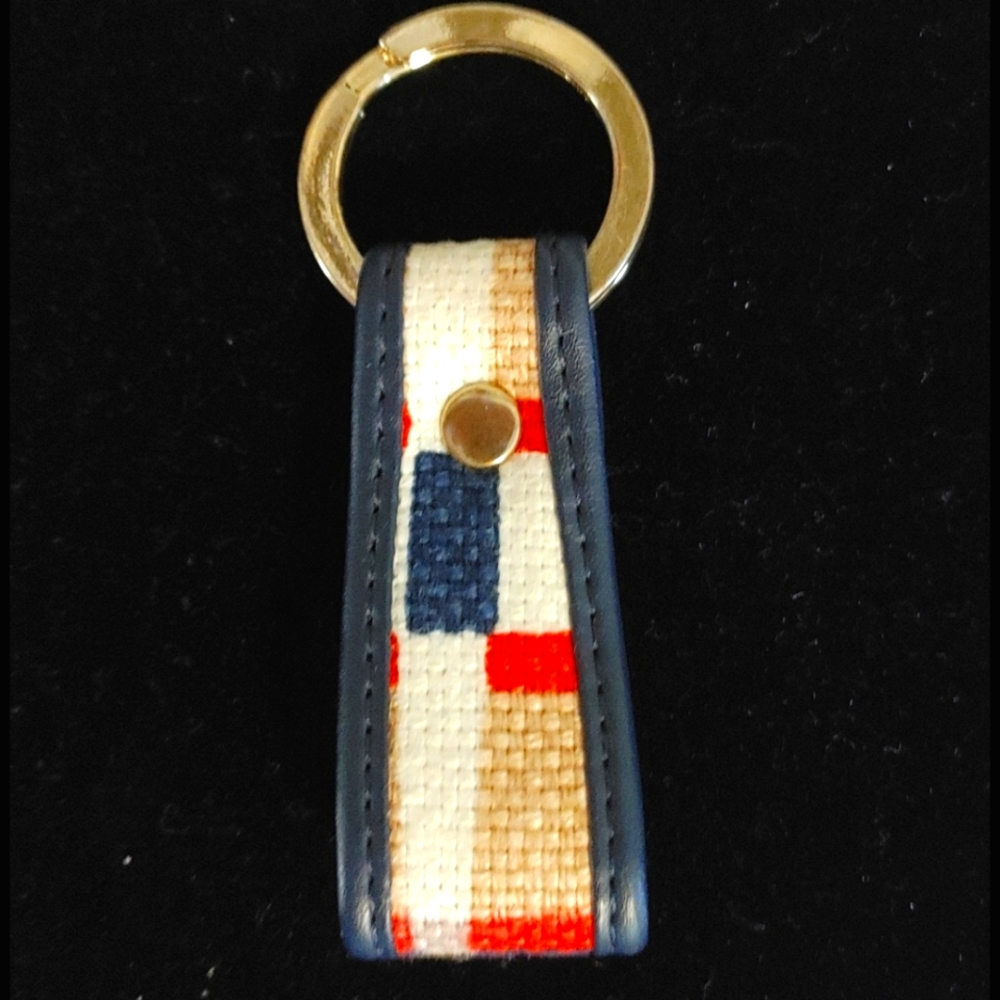Spartina 449 Nautical Pattern Key Ring - Picture 2 of 3